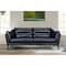 Armen Living Franz 87" Modern Blue Genuine Leather Sofa LCFR3MBLU - alternate 3